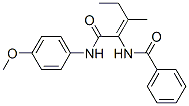 Benzamide, N-[1-[[(4-methoxyphenyl)amino]carbonyl]-2-methyl-1-butenyl]- (9CI) 结构式