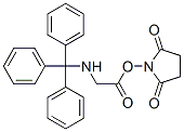 1-[[[(Triphenylmethyl)amino]acetyl]oxy]-2,5-pyrrolidinedione 结构式