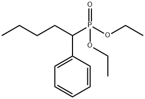 (1-Phenylpentyl)phosphonic acid diethyl ester 结构式