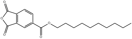 1,3-Dioxoisobenzofuran-5-carboxylic acid decyl ester 结构式