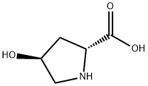 (2R,4S)-4-羟基吡咯烷-2-羧酸 结构式