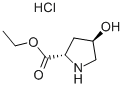 (2S,4R)-4-羟基吡咯烷-2-甲酸乙酯盐酸盐 结构式