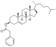 胆甾醇苯乙酸酯 结构式