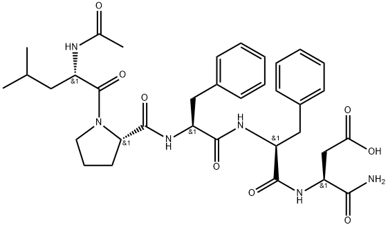 AC-LEU-PRO-PHE-PHE-ASP-NH2 结构式
