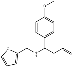 N-(呋喃-2-基甲基)-1-(4-甲氧基苯基)丁-3-烯-1-胺 结构式
