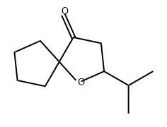 1-Oxaspiro[4.4]nonan-4-one, 2-isopropyl- 结构式