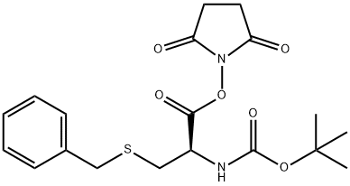 BOC-S-苄基-L-半胱氨酸琥珀酰亚胺基酯 结构式