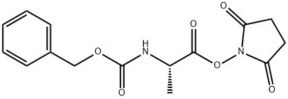 N-苄氧羰基-L-丙氨酸 N-羟基琥珀酰亚胺酯 结构式