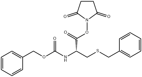[(R)-2-[(2,5-Dioxo-1-pyrrolidinyl)oxy]-2-oxo-1-[(benzylthio)methyl]ethyl]carbamic acid benzyl ester 结构式