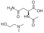 N2-ACETYL-L-ASPARAGINE, COMPOUND WITH 2-(DIMETHYLAMINO)ETHANOL (1:1) 结构式