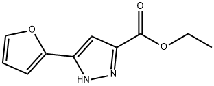 ETHYL 5-(2-FURYL)-1H-PYRAZOLE-3-CARBOXYLATE 结构式