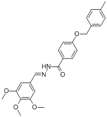 4-((4-METHYLBENZYL)OXY)-N''-(3,4,5-TRIMETHOXYBENZYLIDENE)BENZOHYDRAZIDE