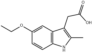 2-(5-乙氧基-2-甲基-1H-吲哚-3-基)乙酸 结构式