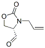 4-Oxazolidinecarboxaldehyde, 2-oxo-3-(2-propenyl)-, (4S)- (9CI) 结构式