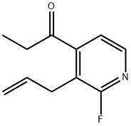 1-(2-Fluoro-3-(2-propenyl)-4-pyridinyl)-1-propanone 结构式