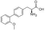 L-2-AMINO-3-(2'-METHOXY-BIPHENYL-4-YL)-PROPIONIC ACID 结构式