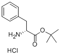 D-苯丙氨酸叔丁酯盐酸盐 结构式