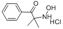 2-(HYDROXYAMINO)-2-METHYL-1-PHENYLPROPAN-1-ONE HYDROCHLORIDE 结构式