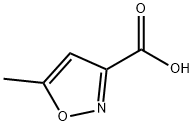5-甲基异恶唑-3-甲酸 结构式