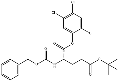 N-[(Benzyloxy)carbonyl]-L-glutamic acid 5-(1,1-dimethylethyl)1-(2,4,5-trichlorophenyl) ester 结构式