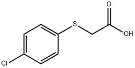 (4-氯苯基硫酚)乙酸 结构式