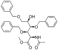 2-Acetylamino-3-O,4-O,6-O-tribenzyl-2-deoxy-D-gluconic acid methyl ester 结构式