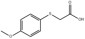 (4-METHOXYPHENYL)THIO]ACETIC ACID 结构式