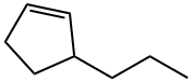 3-Propylcyclopentene 结构式