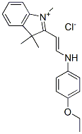 2-[2-[(4-ETHOXYPHENYL)AMINO]VINYL]-1,3,3-TRIMETHYL-3H-INDOLIUM CHLORIDE 结构式