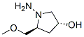 3-Pyrrolidinol, 1-amino-5-(methoxymethyl)-, (3R,5S)- (9CI) 结构式