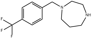 1-[4-(三氟甲基)苄基]高哌嗪 结构式