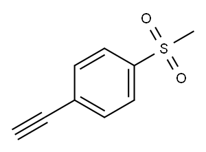 1-乙炔-4-(甲基磺酰基)-苯 结构式