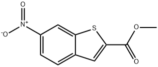 6-硝基苯并[B]噻吩-2-甲酸甲酯 结构式