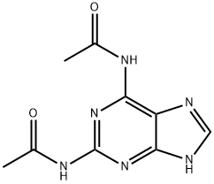 N,N'-(1H-嘌呤-2,6-二基)二乙酰胺 结构式