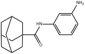 金刚烷-1-羧酸(3-氨基-苯基)-酰胺 结构式