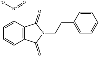 4-硝基-2-(2-苯基乙基)异吲哚啉-1,3-二酮 结构式