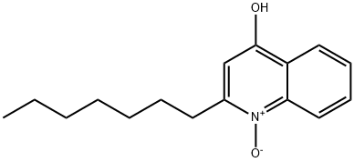 2-庚基-4-羟基喹啉-N-氧化物 结构式