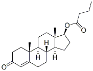 17beta-hydroxyandrost-4-ene-3-one butyrate  结构式