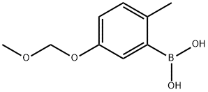 2-甲基-5-甲氧基甲氧基苯硼酸 结构式