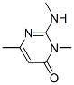 4(3H)-Pyrimidinone, 3,6-dimethyl-2-(methylamino)- (9CI) 结构式