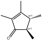 TRANS-2,3,4,5-TETRAMETHYL-2-CYCLOPENTENONE 结构式