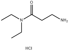 3-氨基-N,N-二乙基丙酰胺盐酸盐 结构式