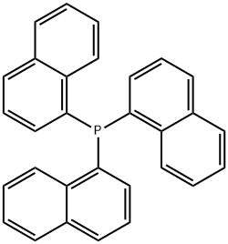 三(1-萘基)膦 结构式