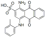 1-AMINO-9,10-DIHYDRO-9,10-DIOXO-4-O-TOLUIDINOANTHRACENE-2-SULPHONIC ACID 结构式