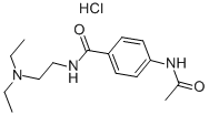 N-盐酸乙酰普鲁卡胺 结构式
