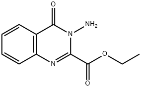 3-氨基-4-氧代-3,4-二氢喹唑啉-2-羧酸乙酯 结构式