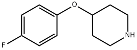 4-(4-氟苯氧基)哌啶 结构式