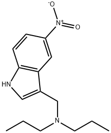 5-Nitro-N,N-dipropyl-1H-indole-3-methanamine 结构式