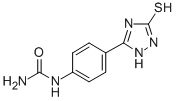 5-(4-Ureidophenyl)-1H-1,2,4-triazole-3-thiol 结构式