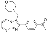 2-[4-(Methylsulfinyl)phenyl]-3-(4-morpholinylmethyl)imidazo[1,2-a]pyrimidine 结构式